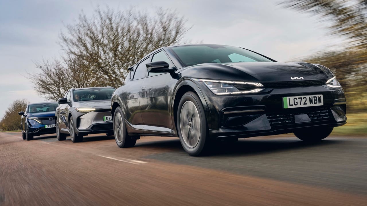 The big electric family car test: Kia EV6 vs Nissan Ariya vs Toyota ...